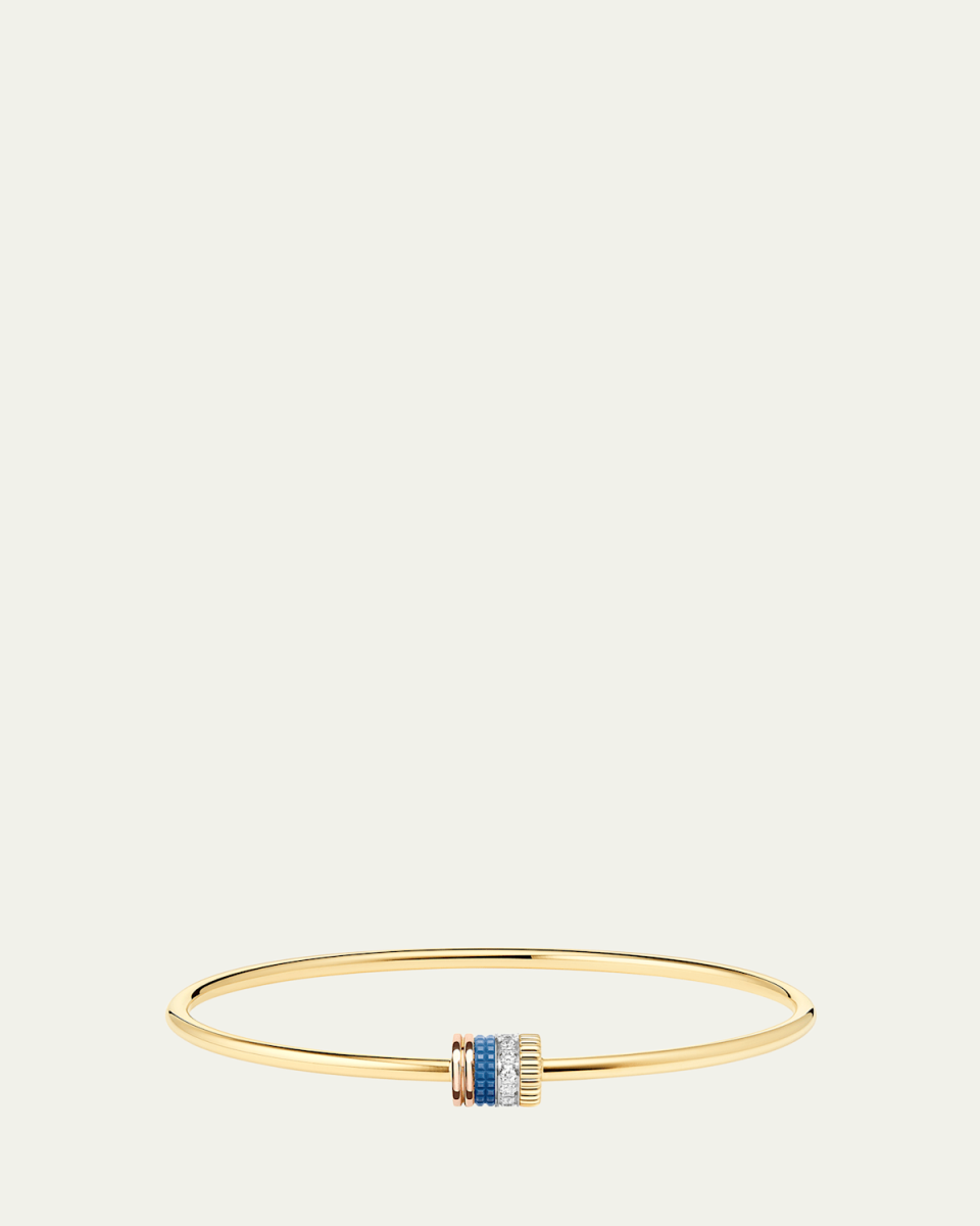 18K Yellow, Rose, and White Gold Quatre Blue Edition Bracelet with Diamonds
